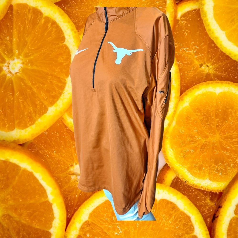 Nike Dri-FIT Pullover Texas Longhorns Half-Zip Jacket Athletic‎ Small